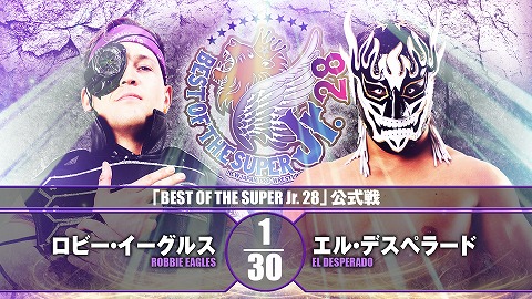 【BEST OF THE SUPER Jr.28 公式戦】エル・デスペラード vs ロビー・イーグルス【11.27 藤沢】