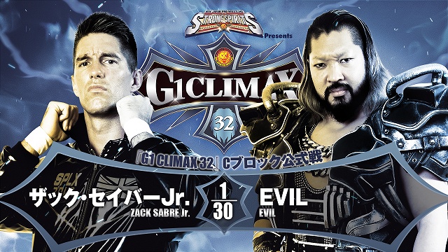 【G1 CLIMAX 32　Cブロック公式戦】ザック・セイバーjr. vs EVIL【8.10 広島】