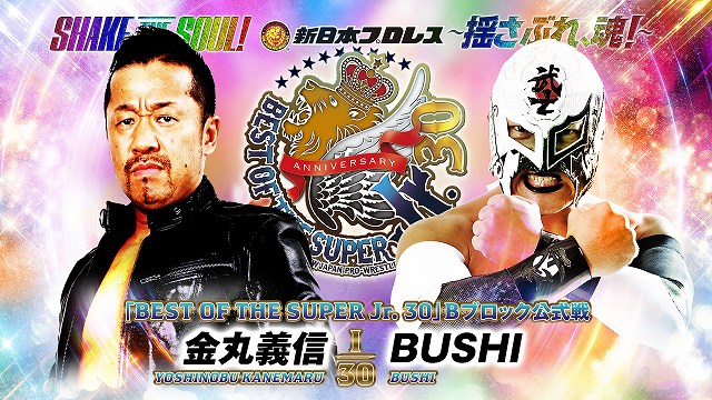 【BEST OF THE SUPER Jr. 30　Bブロック公式戦】金丸義信 vs BUSHI【5.18 盛岡】
