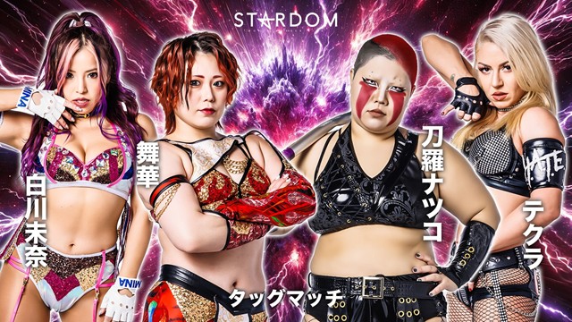 【タッグマッチ】舞華＆白川未奈 vs 刀羅ナツコ＆テクラ【3.8 横浜武道館】