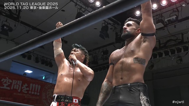 鷹木信悟提唱のチーム名「キタキタ・ブラザーズ」にドリラ・モロニーが異議！ 【11.20 後楽園】