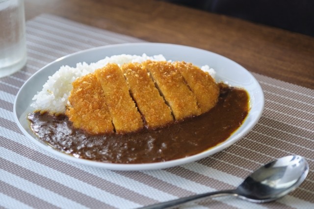 【画像】カツカレーのルゥのかけ方🍛、どれが正解なのか