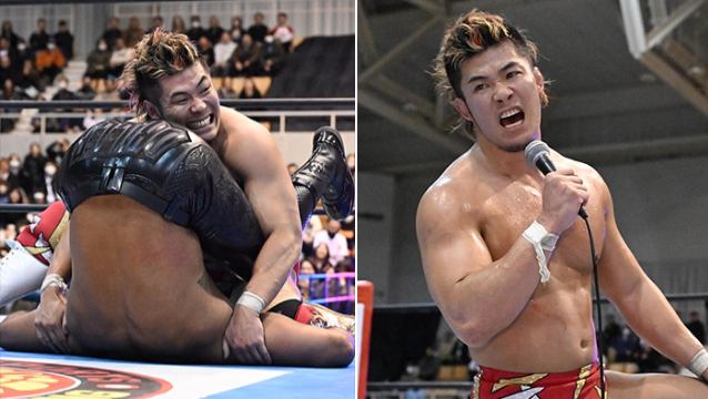 紙一重の死闘を制した上村優也がファンへの感謝と優勝宣言で締め【3.10 岡山】