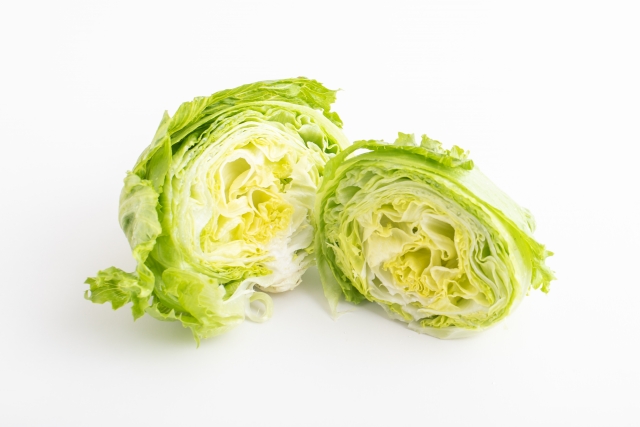 レタス(美味しいです、食感楽しいです、よく「レタス◯個分の食物繊維」と紹介されます)←この野菜